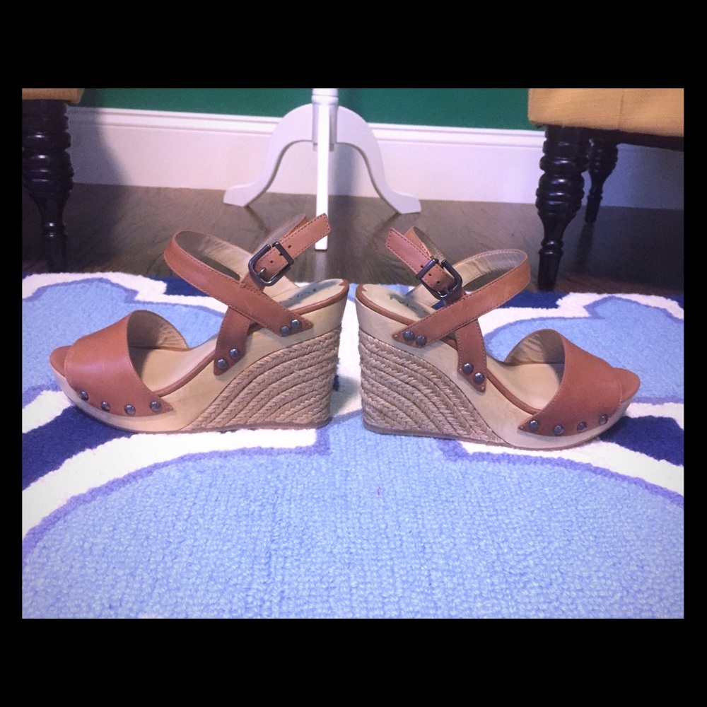 Via Spiga Wallis Leather Wedge with Studs